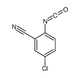 5-chloro-2-isocyanatobenzonitrile结构式