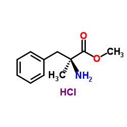 Methyl α-methyl-L-phenylalaninate hydrochloride (1:1)结构式