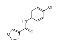 N-(4-chlorophenyl)-4,5-dihydrofuran-3-carboxamide Structure