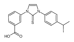 3-[3-(4-isopropyl-phenyl)-2-thioxo-2,3-dihydro-imidazol-1-yl]-benzoic acid结构式