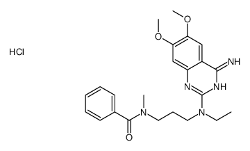 N-[3-[(4-amino-6,7-dimethoxyquinazolin-2-yl)-ethylamino]propyl]-N-methylbenzamide,hydrochloride Structure