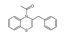 4-acetyl-3-benzyl-4H-1,4-benzothiazine结构式