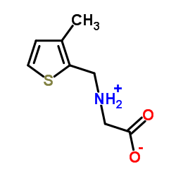 {[(3-Methyl-2-thienyl)methyl]ammonio}acetate Structure