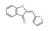 (2Z)-2-(thiophen-2-ylmethylidene)benzofuran-3-one Structure