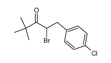 1-(4'-chlorophenyl)-2-bromo-4,4-dimethylpentan-3-one结构式