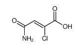 β-Chlor-β-carboxy-acrylsaeureamid结构式