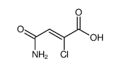 β-Chlor-β-carboxy-acrylsaeureamid Structure