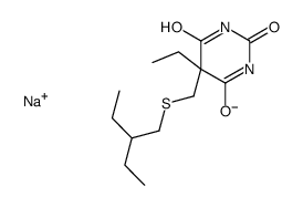 5-Ethyl-5-[(2-ethylbutyl)thiomethyl]-2-sodiooxy-4,6(1H,5H)-pyrimidinedione picture