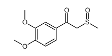 1-(3,4-dimethoxyphenyl)-2-methylsulfinylethanone Structure