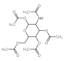 2-Acetamido-1,3,4,6-tetra-O-acetyl-2-deoxy-b-D-mannopyranose structure