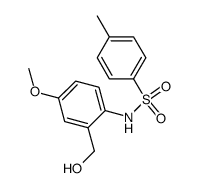 N-(2-hydroxymethyl-4-methoxylphenyl)-4-methylbenzenesulfonamide结构式