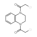 2-chloro-1-[4-(2-chloroacetyl)-2,3-dihydroquinoxalin-1-yl]ethanone结构式