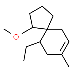 Spiro[4.5]dec-7-ene, 10-ethyl-1-methoxy-8-methyl- (9CI)结构式
