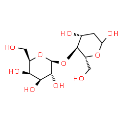 2-DEOXY-4-O-BETA-D-GALACTOPYRANOSYL-D-ARABINO-HEXOSE Structure