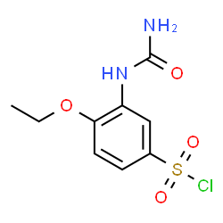 4-ETHOXY-3-UREIDO-BENZENESULFONYL CHLORIDE结构式
