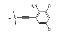 2,4-dichloro-6-trimethylsilanylethynylaniline结构式