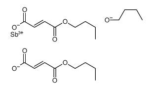 (2Z,9Z)-6-Butoxy-4,8,11-trioxo-5,7,12-trioxa-6-stibahexadeca-2,9-dienoic acid butyl ester Structure