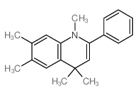 1,4,4,6,7-pentamethyl-2-phenyl-quinoline结构式