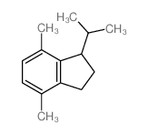 1H-Indene,2,3-dihydro-4,7-dimethyl-1-(1-methylethyl)-结构式