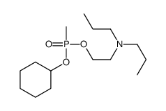 Methylphosphonic acid cyclohexyl 2-(dipropylamino)ethyl ester structure