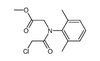 N-chloroacetyl-N-methoxycarbonylmethyl-2,6-dimethylaniline Structure