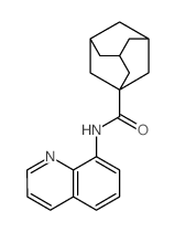 N-quinolin-8-yladamantane-1-carboxamide Structure