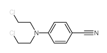 4-[双(2-氯乙基)氨基]苯甲腈结构式