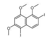 1,6-diiodo-2,4,5-trimethoxynaphthalene Structure