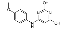 6-(4-methoxyanilino)-1H-pyrimidine-2,4-dione结构式