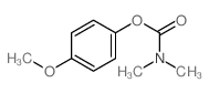 (4-methoxyphenyl) N,N-dimethylcarbamate结构式