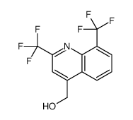 [2,8-bis(trifluoromethyl)quinolin-4-yl]methanol结构式