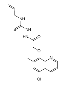 4-allyl-1-[(5-chloro-7-iodo-quinolin-8-yloxy)-acetyl]-thiosemicarbazide结构式