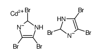 cadmium(2+),2,4,5-tribromo-1,2-dihydroimidazol-3-ide结构式