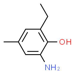 Phenol, 2-amino-6-ethyl-4-methyl- (9CI) structure