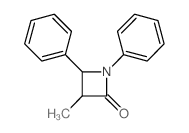 2-Azetidinone, 3-methyl-1,4-diphenyl- Structure