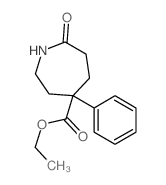 ethyl 7-oxo-4-phenyl-azepane-4-carboxylate结构式
