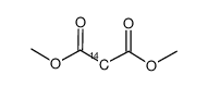 dimethyl malonate, [2-14c]结构式