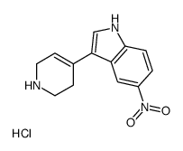 5-nitro-3-(1,2,3,6-tetrahydropyridin-1-ium-4-yl)-1H-indole,chloride Structure