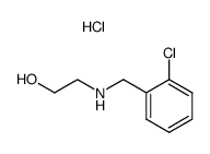 2-(2-chloro-benzylamino)-ethanol; hydrochloride Structure