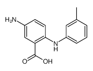 5-amino-2-(3-methylanilino)benzoic acid Structure
