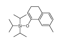 (7-methyl-3,4-dihydronaphthalen-1-yl)oxy-tri(propan-2-yl)silane结构式