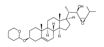 (22R,23R,24R)-23,24-epoxy-3β-tetrahydropyranyloxycholest-5-en-22-ol Structure