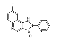 8-fluoro-2-pyridin-2-yl-1H-pyrazolo[4,3-c]quinolin-3-one Structure