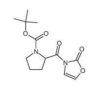2-(2-Oxo-oxazole-3-carbonyl)-pyrrolidine-1-carboxylic acid tert-butyl ester结构式