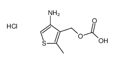 (4-amino-2-methylthiophen-3-yl)methyl hydrogen carbonate,hydrochloride结构式