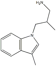 1H-Indole-1-propanamine,bta,3-dimethyl-(9CI) structure