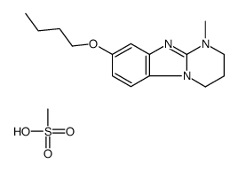 8-butoxy-1-methyl-3,4-dihydro-2H-pyrimido[1,2-a]benzimidazole,methanesulfonic acid Structure