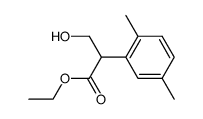 Benzeneacetic acid, alpha-(hydroxymethyl)-2,5-dimethyl-, ethyl ester (9CI)结构式