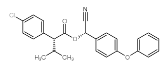 BENZENEACETIC ACID, 4-CHLORO-A-(1-METHYLETHYL)-, CYANO(4-PHENOXYPHENYL)METHYL ESTER, (R*,S*)-结构式
