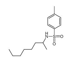 4-methyl-N-octan-2-ylbenzenesulfonamide结构式